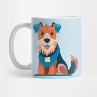 Cute Airedale Terrier Cartoon Mug